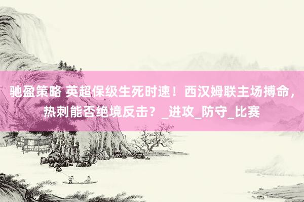 驰盈策略 英超保级生死时速！西汉姆联主场搏命，热刺能否绝境反击？_进攻_防守_比赛