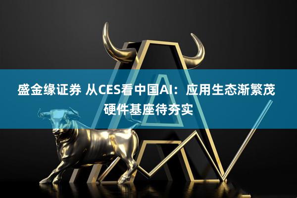 盛金缘证券 从CES看中国AI：应用生态渐繁茂 硬件基座待夯实